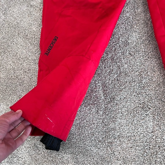 Descente Men’s Ski Snow Pants Size Large Red Style-D5-8154EB Outdoor Zip $199 , - Picture 13 of 16